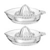 2pk Ecology Kitchen Essentials Glass Juicer Hand Manual 15.4x20cm