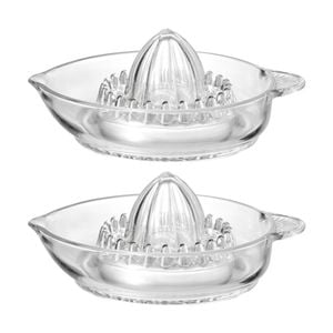 2pk Ecology Kitchen Essentials Glass Juicer Hand Manual 15.4x20cm