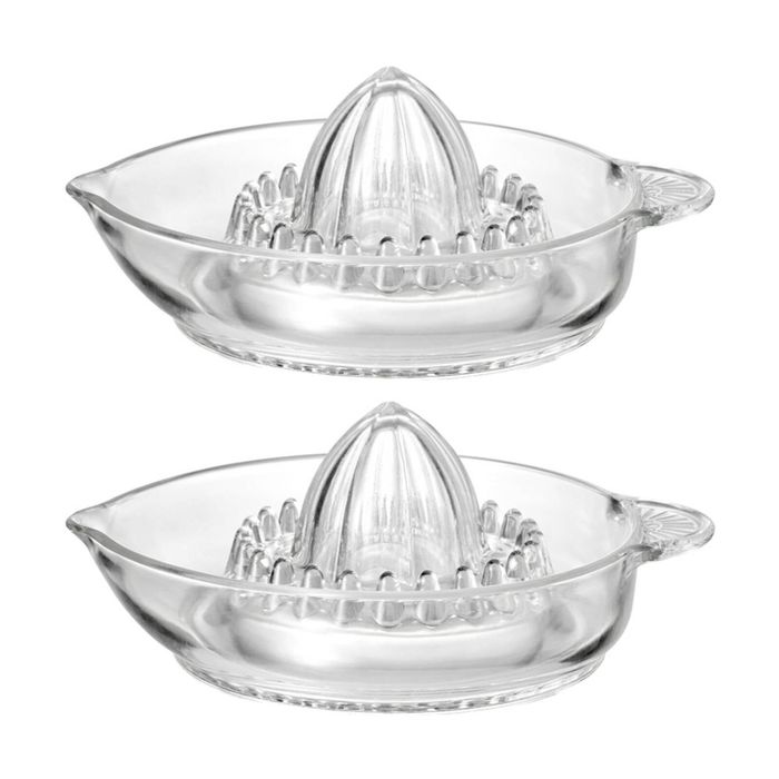 2pk Ecology Kitchen Essentials Glass Juicer Hand Manual 15.4x20cm