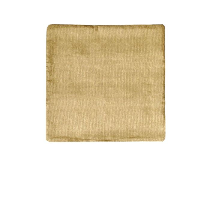 Polyester Cotton Texture Cushion Cover Pale Gold 43 x 43 cm