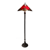 G&g Benita Leadlight Tiffany Floor Lamp - Red