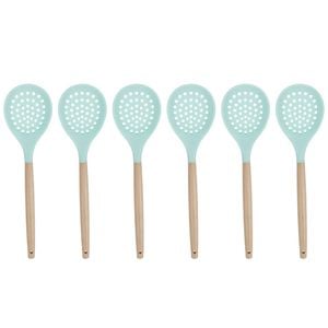 6PK Urban Kitchen Silicone Skimmer Mint Green 32.5x9cm Efficient Design