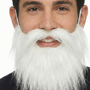 SANTA CLAUS BEARD Christmas Costume Fancy Dress Xmas Holiday One Size