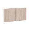 Kaboodle 1000mm Silver Ash Modern Fridge Cabinet Doors - 2 Pack