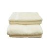 Pack of 4 Cotton Bath Towel Set Cream