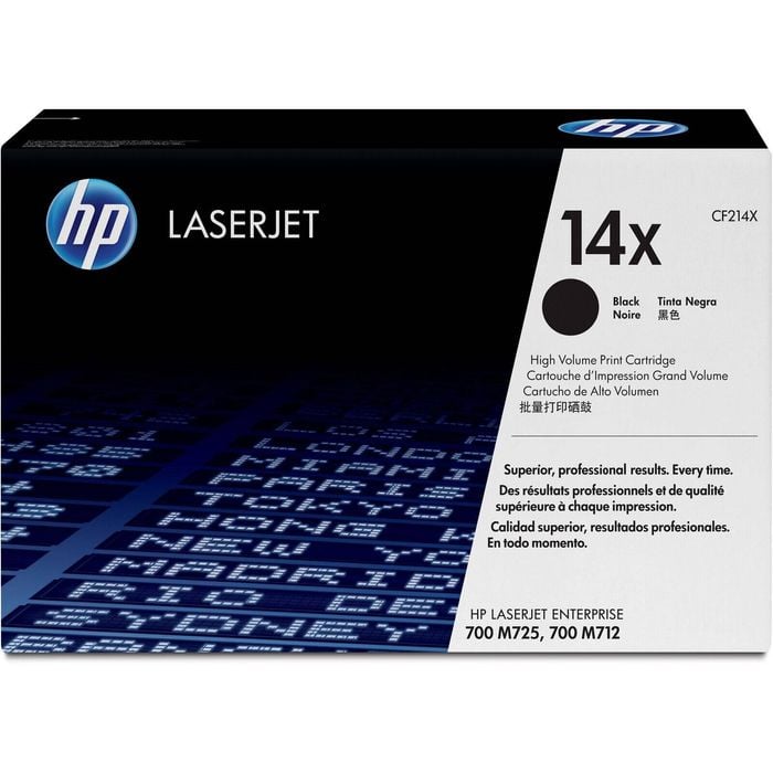 Hp 14x (cf214x) Original High Yield Laser Toner Cartridge - Single Pack - Black - 1 Each - 17500 Pages