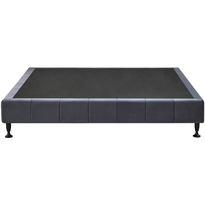 Waylon Velvet King Bed Base - Dark Grey