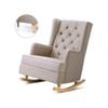 Artiss Armchair Rocking Arm Chair Lounge Feeding Recliner Beige