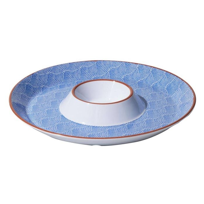 Avanti Round Sharing Plate With Sauce Bowl