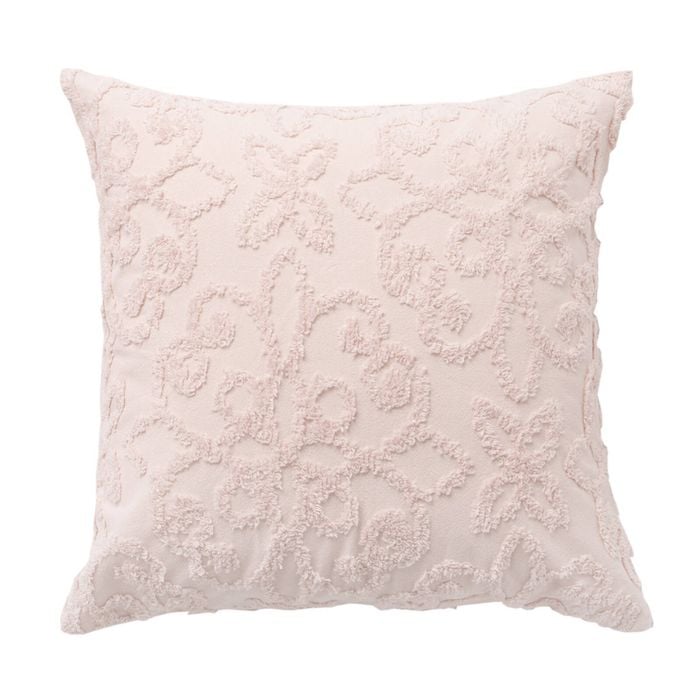 Bianca Ella Blush Cotton Chenille European Pillowcase 65cm