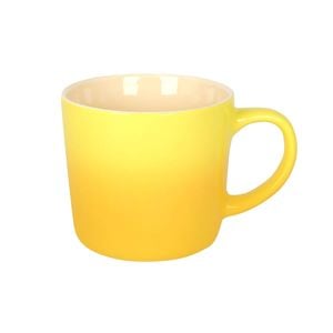 Argon Tableware 330ml Ombre Coffee Mug - Yellow - Glazed New Bone China Tea Mug Vegan Friendly Stoneware Ceramic Cup