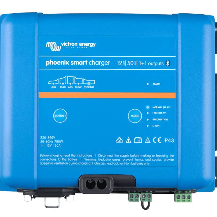 Victron 12V 50A Phoenix Smart IP43 12/50(1+1) Battery Charger