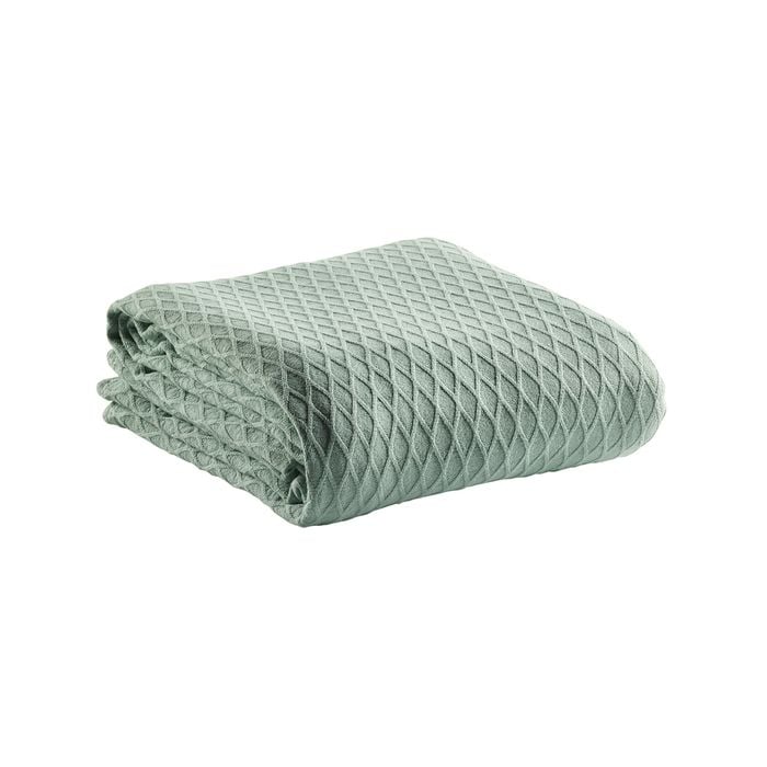 Gosford Super King Bed Blanket 100% Cotton Sage Home Bedding
