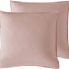 Cleverpolly Twin Pack Vintage Washed Microfibre European Pillowcase - Pink