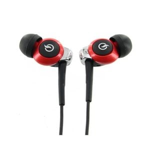 Avico ListenIn Earphones Earbuds 300 Series with Inline Volume Control Red