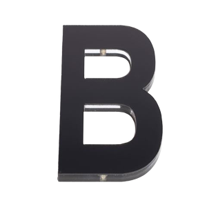 Sandleford 120mm Black Ultra Acrylic Letter B