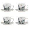 Ashdene Iris Garden Set of 4 Cups & Saucers