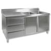 Modular Systems Kitchen Tidy Cabinet With Double Right Sinks Dsc-1800r-h