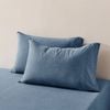 Dreamaker Jersey Luxe 100% Cotton Standard Pillowcase Twin Pack Denim