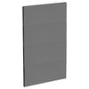 Kaboodle 450mm Smoked Grey Modern 4 Drawer Panels