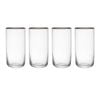 4pc Mikasa Sorrento Crystal Highball Glass Set 510ml