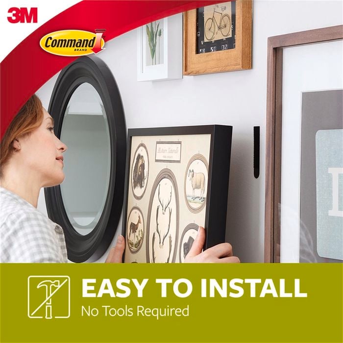 Command Large Black Adhesive Picture Hanging Strips 4 Pack Bunnings Australia