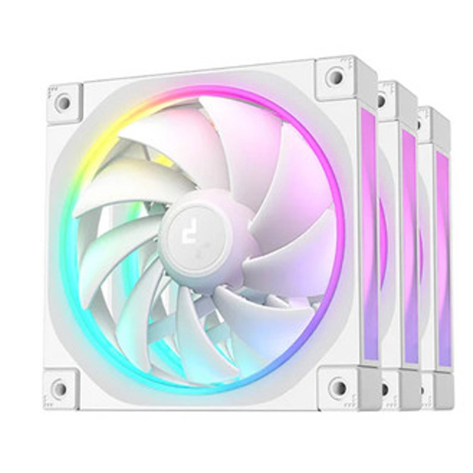 DeepCool FL12 3IN1 (3-Pack) 120mm Unique ARGB Fans, Low Noise, 4-pin PWM, Fluid Dynamic Bearing, Addressable RGB LED thumbnail 2