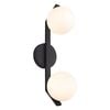 Cougar Lighting Rayna Ip Rated 2lt Wall Light Black