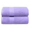 2PCS 100% Cotton Extra Large Soft Bath Towels Sheets Set 90 x 180cm - Lavender