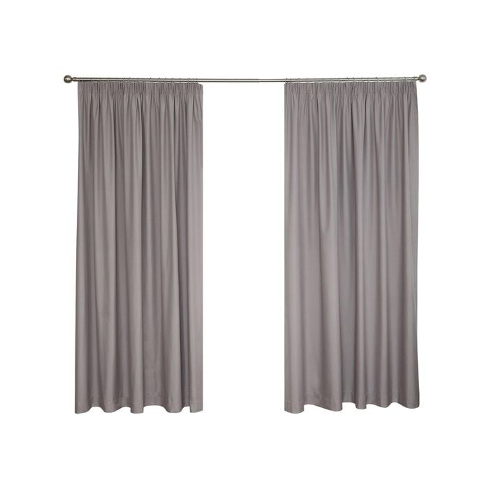 Windoware 180 x 223cm Espresso Multi Pencil Pleat Blockout Curtain - 2 Pack - Espresso