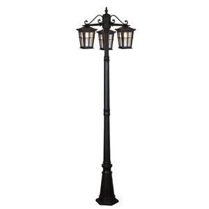 Eden Exterior Tripple Head Post Light - 2100mm