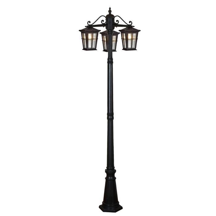 Eden Exterior Tripple Head Post Light - 2100mm