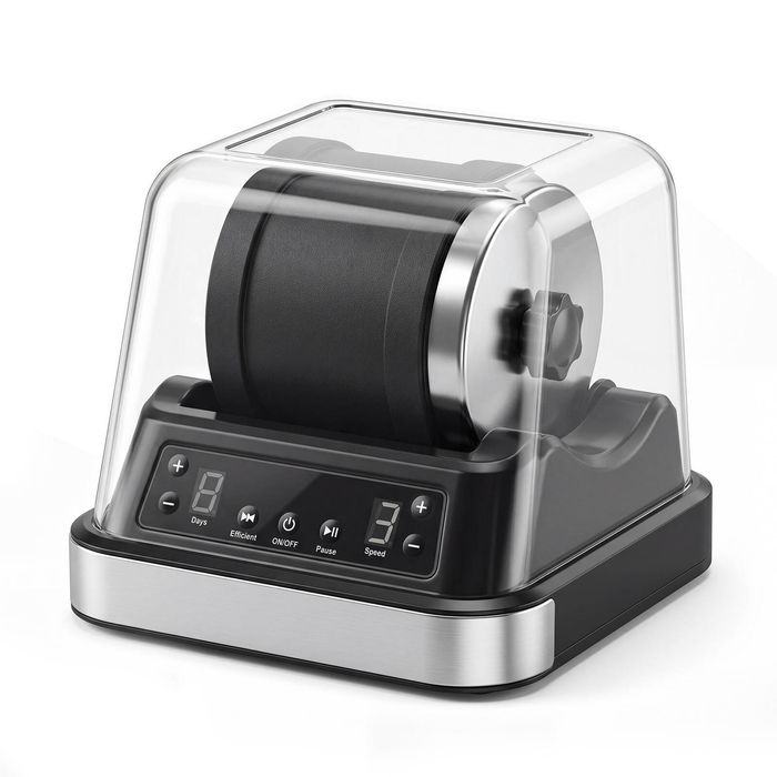 YOPOWER Rock Tumbler Kit with Sound Insulation Cover, 9 Speed & 9-Day Timer,