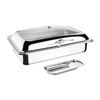 Olympia 1/1 Gn Induction Chafer Silver Gastronorm Food Display 195x586x450mm Ft037