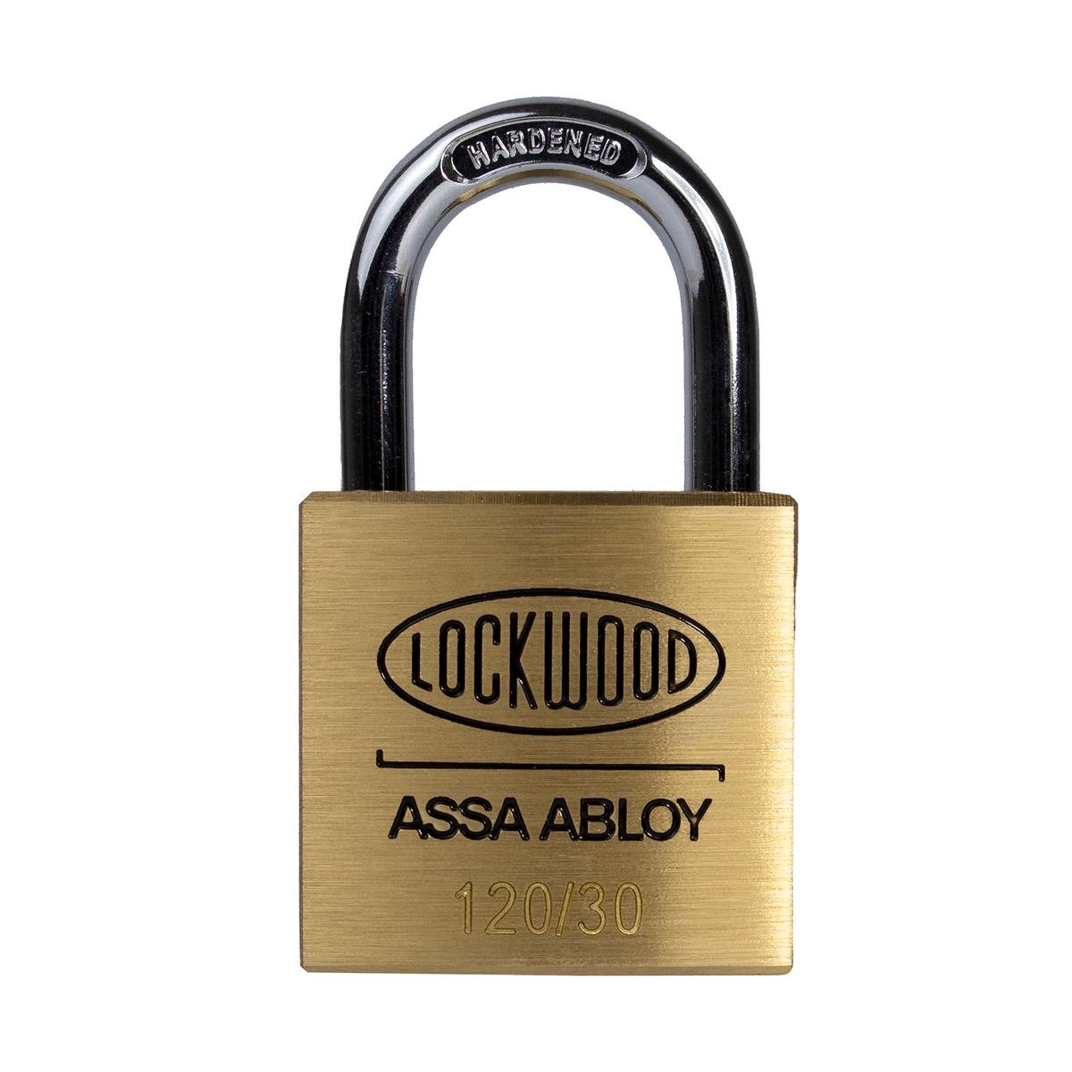 Lockwood 30mm Solid Brass 120 Series General Purpose Padlock - 2