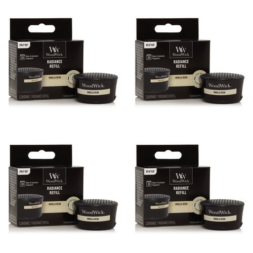 4PK WoodWick Vanilla Bean Radiance Refill Fragrance 1.28oz Bunnings