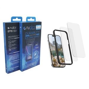 Nuglas 2x Screen Protector Tempered Glass For Iphone 14 Pro Max With Applicator