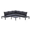 Mimosa Aluminium Lava Corner Lounge with Side Table