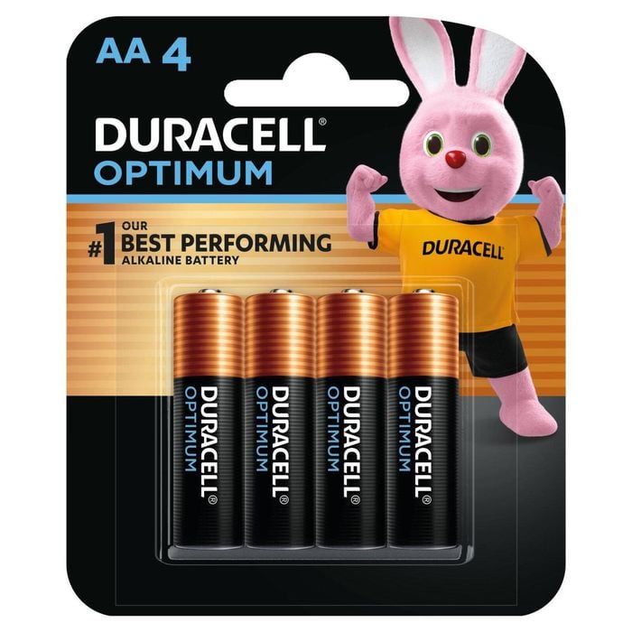 Duracell Optimum Alkaline AA Battery 4 Pack