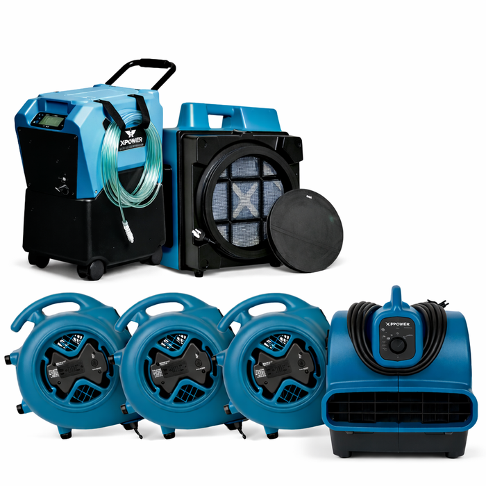 Power Pack 1 - Air Movers, Air Scrubber & Dehumidifier