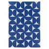 Loopsie-400cm X 300cm-tosa Blue And Ivory Geometric Washable Rug