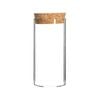 Argon Tableware Glass Storage Jar with Cork Lid - 110ml