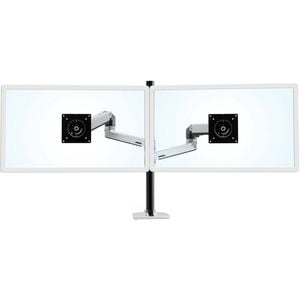 Ergotron Desk Mount For Monitor - Polished Aluminum - Height Adjustable - 2 Display(s) Supported - 101.6 Cm (40")
