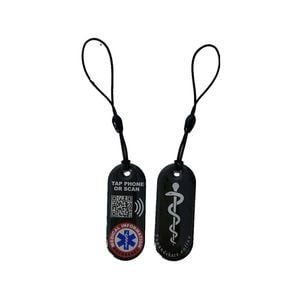 Smart Nfc Emergency Medical Information Keyring Tag With Passive Geolocation Tracking System