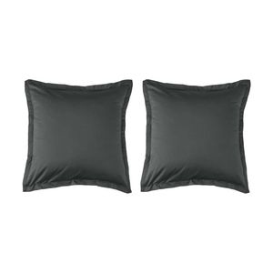 2PK Grosvenor House 500TC Egyptian Cotton Tailored European Pillowcase Charcoal