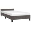 vidaXL Bed Frame Slatted Bed Base Dark Grey 106x203 cm King Single Size Velvet