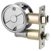 Lockwood Satin Chrome Pearl Cavity Slider Privacy Set