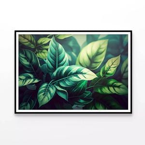Pattern Featuring Leaves  Print 100% Australian Made 90x60cm  (Poster)
