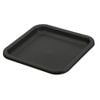 IP Plastics 25cm Charcoal Square Saucer