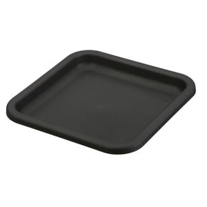 IP Plastics 25cm Charcoal Square Saucer